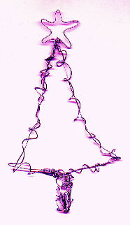 PINK WIRE CHRISTMAS TREE