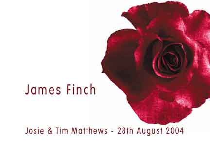 RED ROSE PLACE CARD
